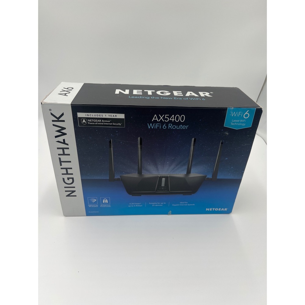 NETGEAR NIGHTHAWK AX6 AX5400 WiFi 6 Router Latest Technology